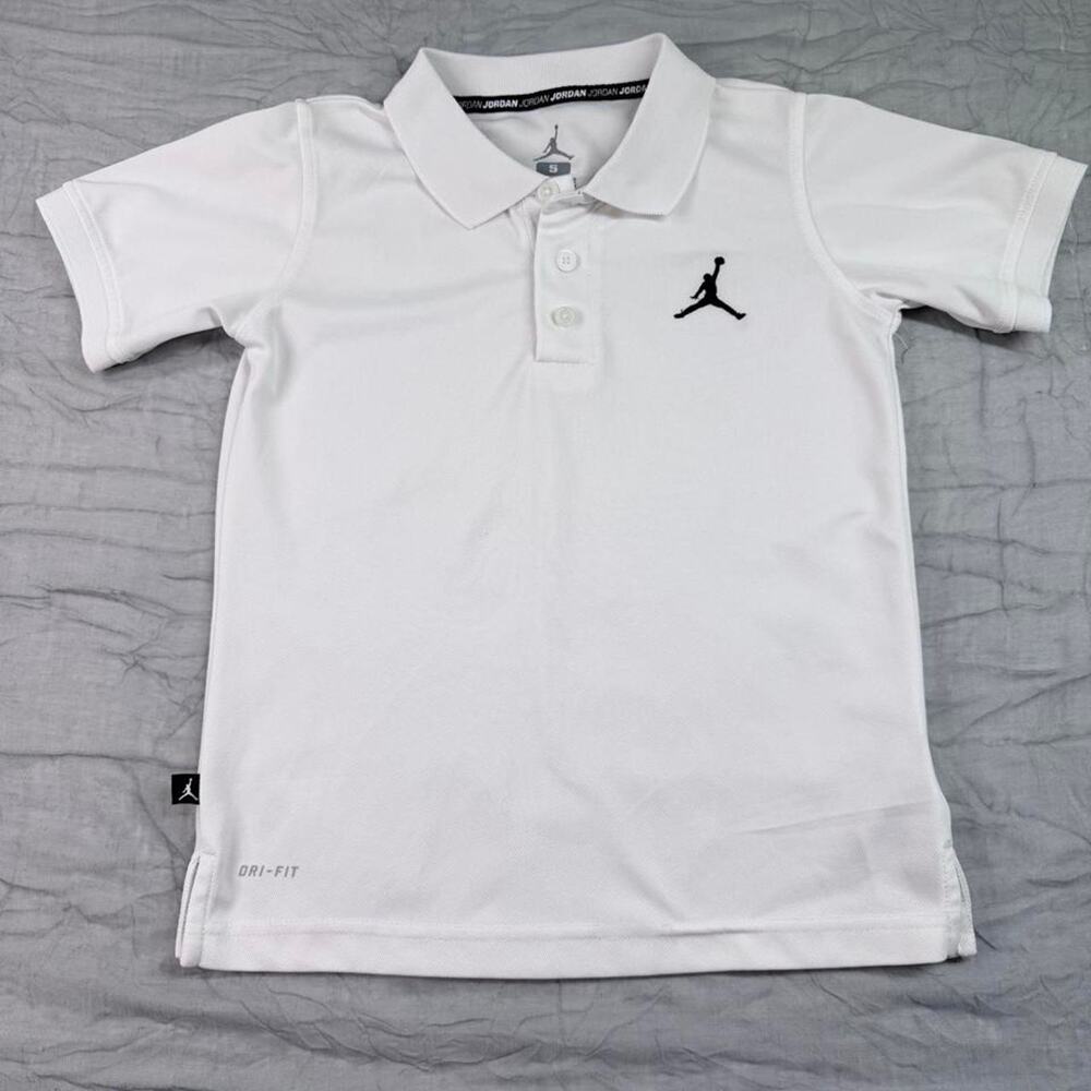 Jordan White Polo Shirt Boys